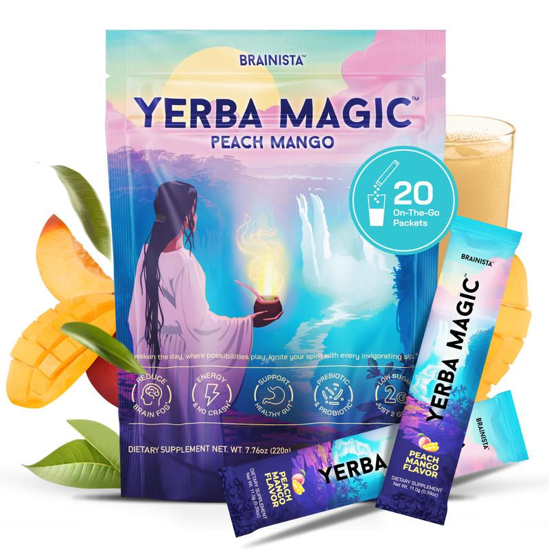 Yerba Magic | Yerba Mate Instant Tea Powder | 20 or 30 Serving Options | Multiple Flavors Available