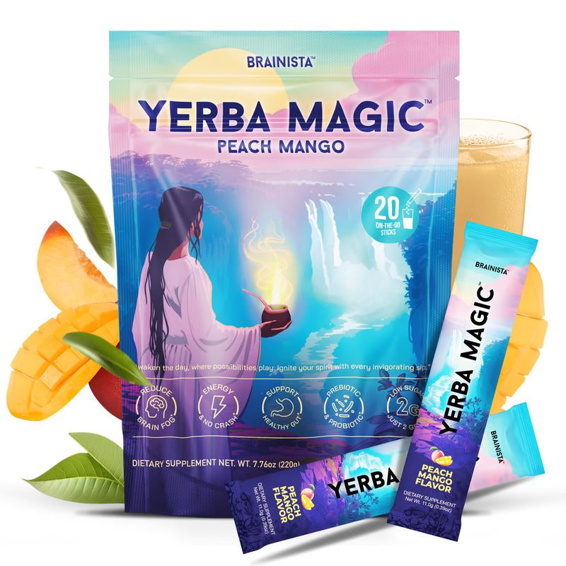 Yerba Magic | Yerba Mate Instant Tea Powder | 20 or 30 Serving Options | Multiple Flavors Available