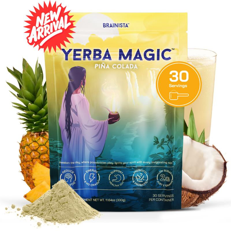 Yerba Magic | Yerba Mate Instant Tea Powder | 20 or 30 Serving Options | Multiple Flavors Available