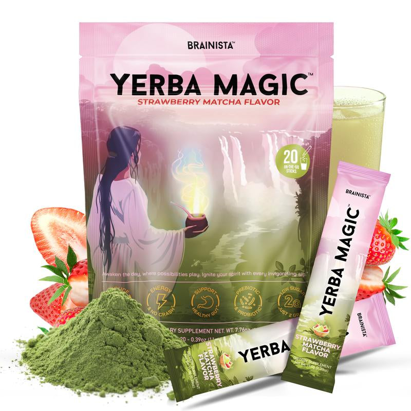 Yerba Magic | Yerba Mate Instant Tea Powder | 20 or 30 Serving Options | Multiple Flavors Available