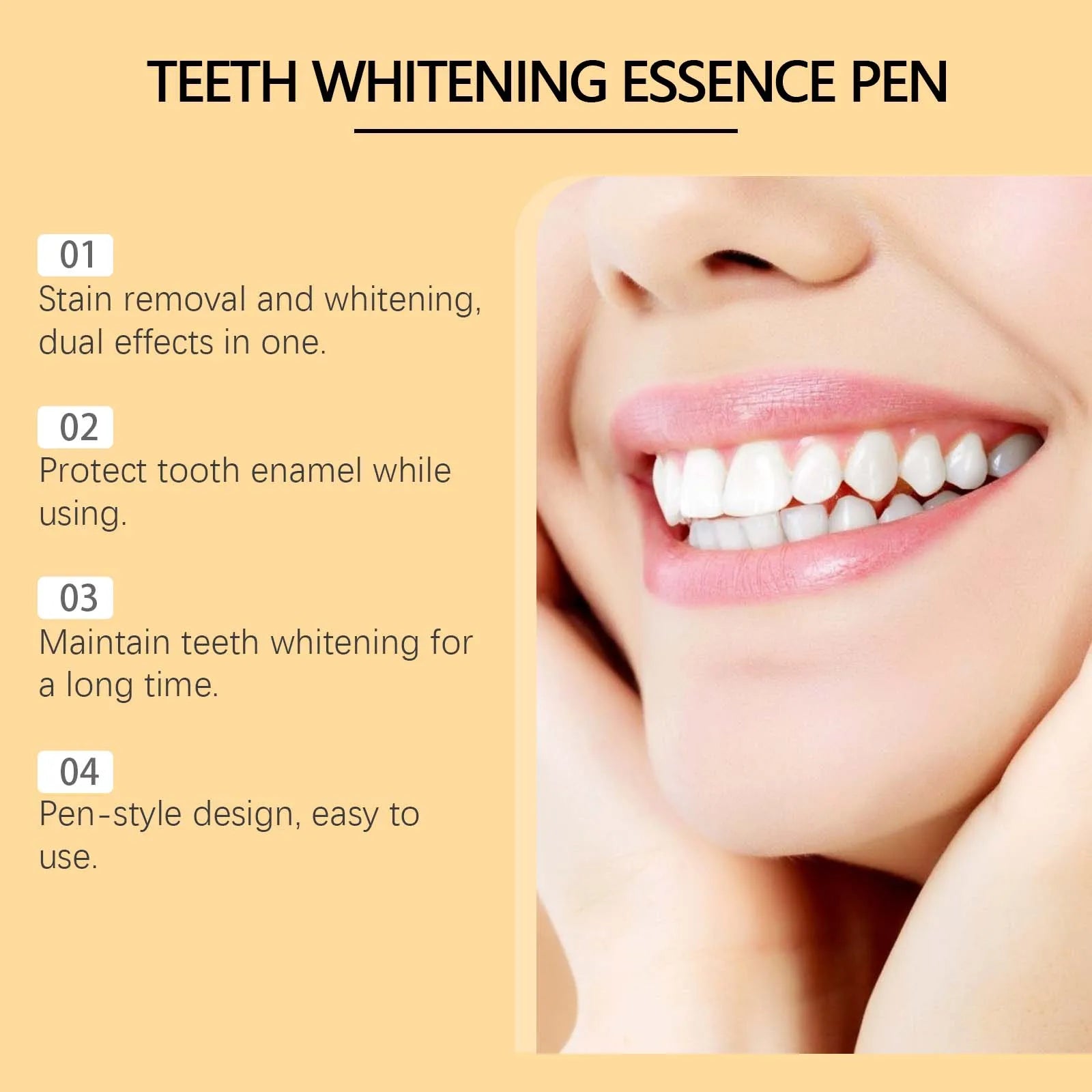 Teeth Whitening Essence Pen Remove Plaque and Tartar Clean Dental Oral Care Prevent Teeth from Rotting and Keep Fresh Breath