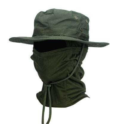 Ultimate Camouflage Boonie Cap & Balaclava Hat Combo - Foldable, Soft, and Perfect for Outdoor Hunting and Fishing with Wide Brim for Maximum Sun Protection