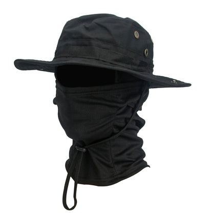 Ultimate Camouflage Boonie Cap & Balaclava Hat Combo - Foldable, Soft, and Perfect for Outdoor Hunting and Fishing with Wide Brim for Maximum Sun Protection