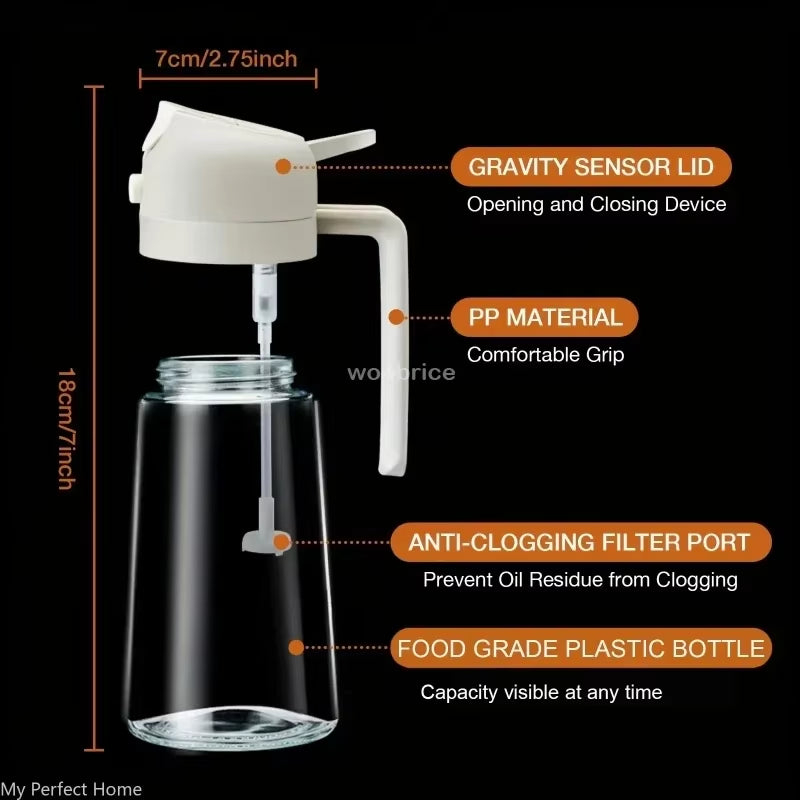 2-in-1 Oil Spray Bottle – Cooking & Kitchen Dispenser